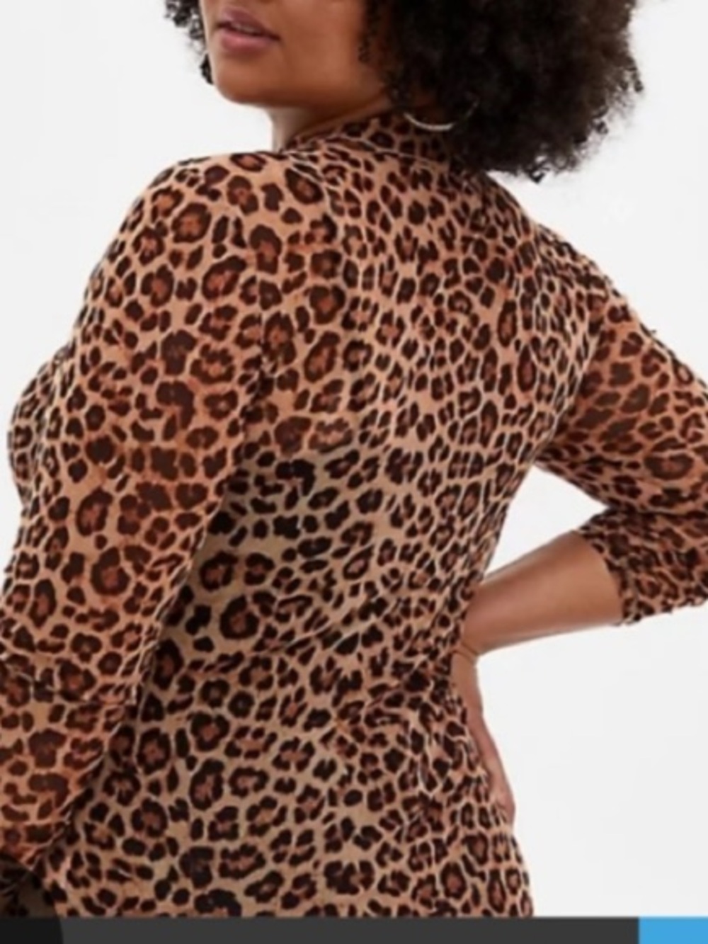 torrid Leopard Print Long Sleeve Top - Brown/Black - Picture 3 of 9